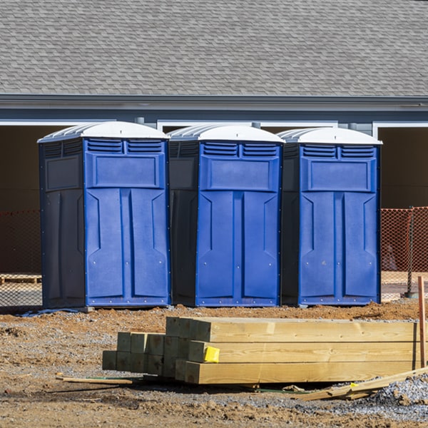 how do you dispose of waste after the portable restrooms have been emptied in Calhoun